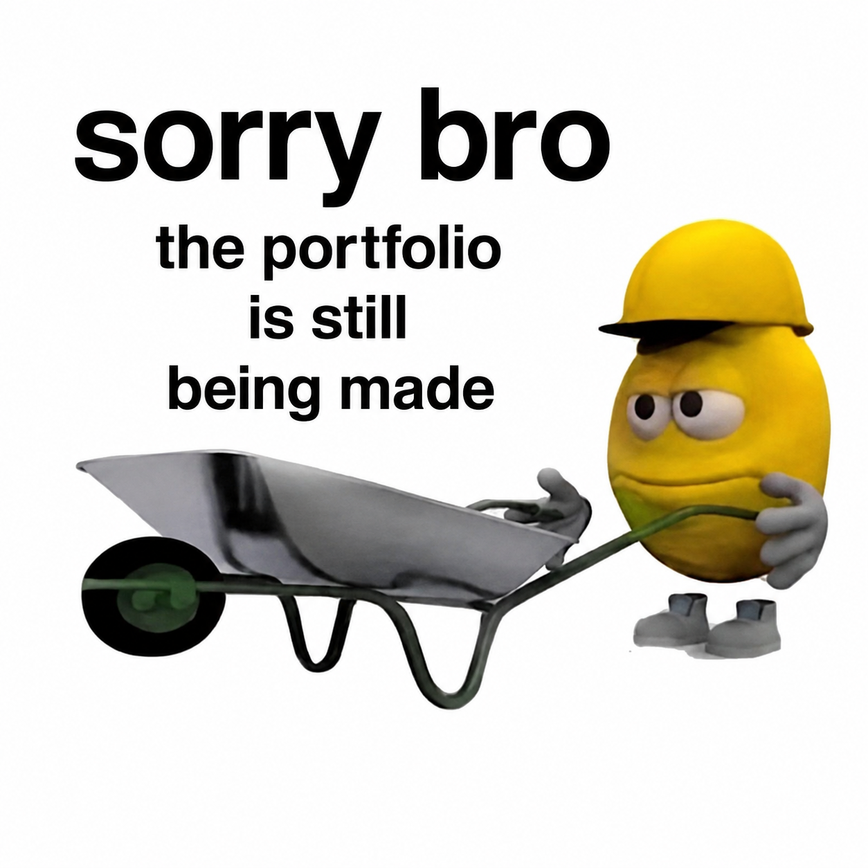 sorry bro, the portfolio is still being made